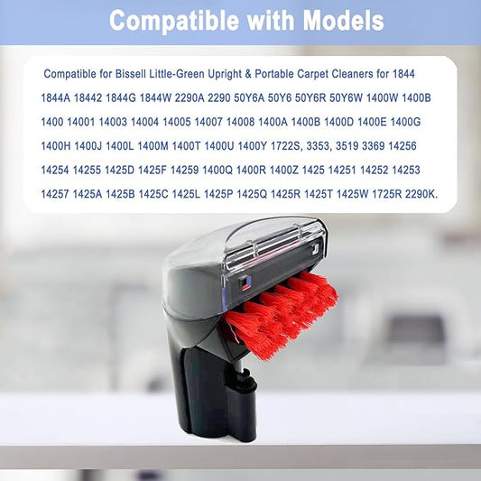 1400B Little Green 3" Tough Stain Brush Tool Replacement for Bissell Little-Green Upright & Portable Carpet Cleaners for 1400B 4075 3860 1425 1400W 1400 3353 1986 1844 2290A Series, Black,1 Brush