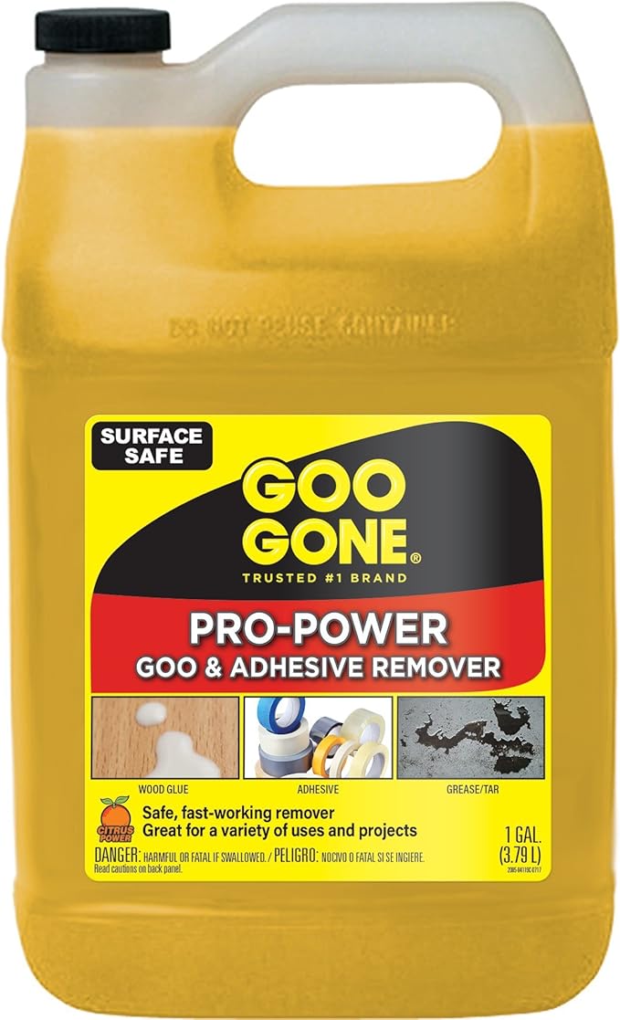 Goo Gone Pro-Power - Professional Strength Adhesive Remover - Orange, 128 Fl.Oz