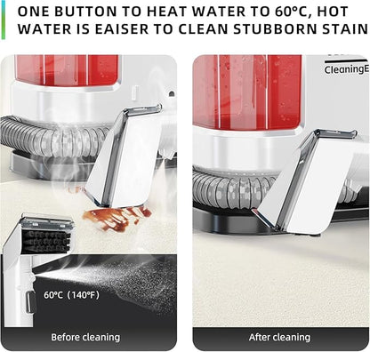 Portable Carpet and Upholstery Deep Cleaner, Instant Heating Rugs Cleaner, Powerful Suction&Deep Cleaning Cleaner Machine for Carpet, Couch, Car, Pets (ZM3)