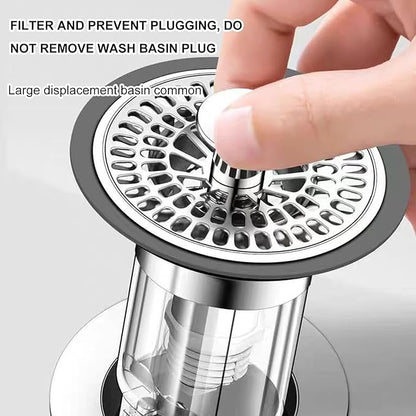 PANGBOER Detachable Bathtubs Drain Stopper Bathroom Shower Sink Drain Plug Push-type Bounce Cores Drain Filter Bounce Cores