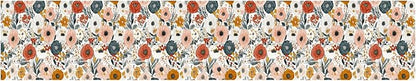 Vintage Rose Wallpaper Border 196x4 Inch Peel and Stick Wall Border Removable Vinyl Wall Trim Elegant Floral Pattern for Kitchen Bathroom Living Room Bedroom Mirror Cabinet Home Decor
