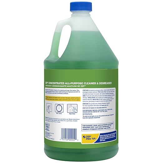 Zep All-Purpose Cleaner and Degreaser 128 oz ZU0567128 (Pack of 2) Cleans Almost Any Surface
