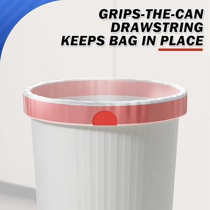 WINNER Trash Bags 13 Gallon, 20 Count Drawstring Tall Kitchen Garbage Bags, Unscented White Recycling Bags, Trash Can Wastebasket Bin Liners House Essentials for Bathroom Apartment Home and Kitchen