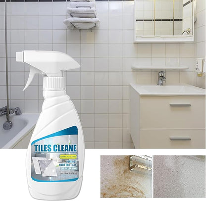 porcelain Tile Cleaner heavy duty, ceramic tile floor cleaner Spray,Powerful Removes Bathroom showe Tile Floor Granite Marble Kitchen Dirt Tile and Grout Cleane,Lemony 3.38 FLOZ
