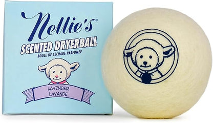 Nellie's Scented Wool Dryerball - Lavender Scented - Made with 100% Pure New Zealand Wool