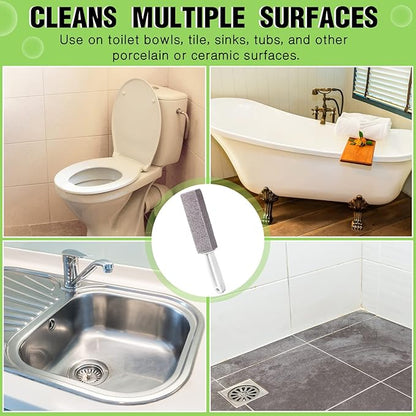 Vesici Pumice Cleaning Stone with Extra Long Handle Pumice Stone Toilet Bowl Cleaner for Toilet, Bathtubs, Sinks, Swimming Pools, Grills, Kitchen, Household Cleaning(20 Pieces)