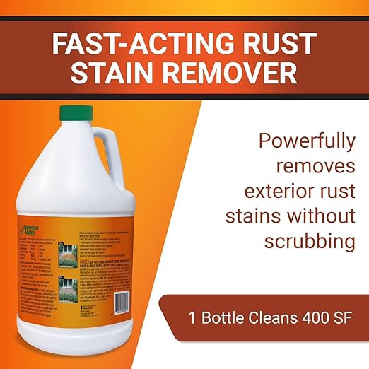 American Hydro Systems 2662 Rid O' Rust Liquid Rust Stain Remover, 1 Gallon, 4 Pack