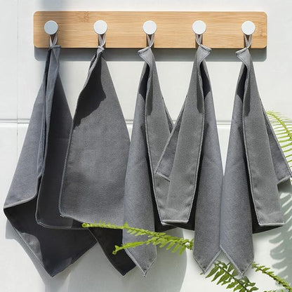 8 Pack Microfiber Screen Cleaning Cloth,Premium Double-Sided Suede Microfiber Cloths for Glasses,Lenses,Computer,Phone,TV,Electronic Device Screens Wipes Cloth,12 x 12 Inches,Grey