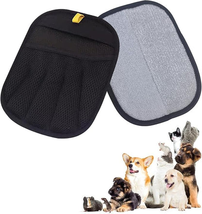Upgraded Electrostatic Pet Hair Removal Glove for Cats & Dogs - Thickened Reusable & Washable Magic Brush, Pet Hair Remover Glove Tool for Clothes, Couch, Carpet, Furniture & Car Seat