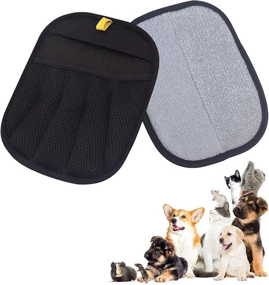 Upgraded Electrostatic Pet Hair Removal Glove for Cats & Dogs - Thickened Reusable & Washable Magic Brush, Pet Hair Remover Glove Tool for Clothes, Couch, Carpet, Furniture & Car Seat