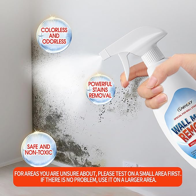 LANWEXY-Highly Effective Removal Spray,Wall Cleaner Spray-Bathroom Foam Cleaner for Shower,Wall,Ceiling,Wood,Kitchens,Tile,Killer with Prevention Inhibitor-1 bottle