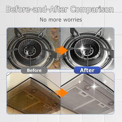 Kitchen Cabinet Cleaner And Polisher, All Purpose Kitchen Heavy Oil Cleaning Agent, Oil Stain Remover Spray, For Stove, Oven, Dishwasher, Tiles (2)