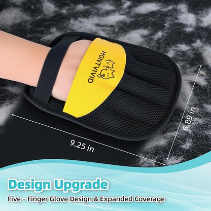 2 Pack Pet Hair Removal Glove for Dogs & Cats,Resuable Five-Finger Magic Brush,2026 Newly Upgraded Electrostatic Pet Hair Remover Gloves,Pet Hair Remover Tool for Clothes, Bed,Couch, Carpet
