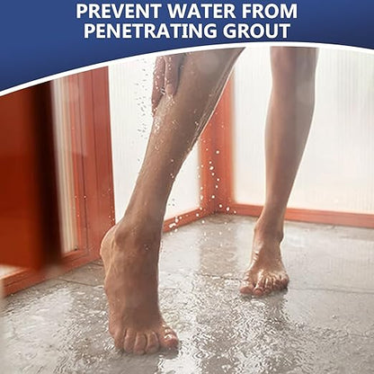 Grout Sealer,35 OZ Long LastingGrout Sealer for Shower, Floor, Kitchen - Waterproof Clear Grout Sealant for Stone, Bathroom, Marble
