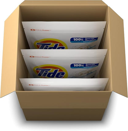 Tide PODS Free & Gentle, Laundry Detergent Soap Pods, Unscented, 3 Bag Value Pack, 111 Count, HE Compatible