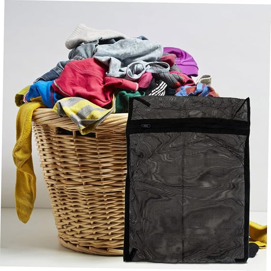 CHILDWEET Mesh Laundry Bags with Zipper 8-Pack Delicates Washing Bags for Travel Storage and Clothes Organizing Protects Bras Socks Underwear in Washing Machine