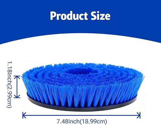 4 Pack Upgraded Steam Mop Replacement Brush Heads for Shark Steam Mop Pads - Deep Cleaning & Scratch-Free for Hardwood & Tile Floors - Compatible with S7000, S7001, S8201, S7201, S8001 Series