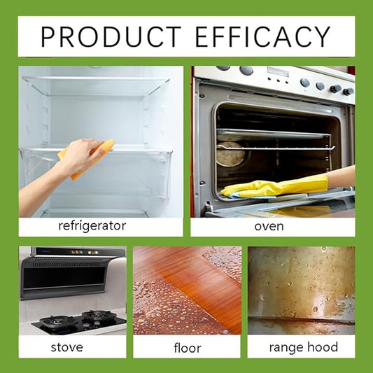 10.56oz Fly Natural Cleanse Formula to Household Appliances,Kitchen Heavy Duty Doaming Degreaser,Kitchen Appliance Cleaner,for Hold,Oven,Stove,Range Hood(2PCS)