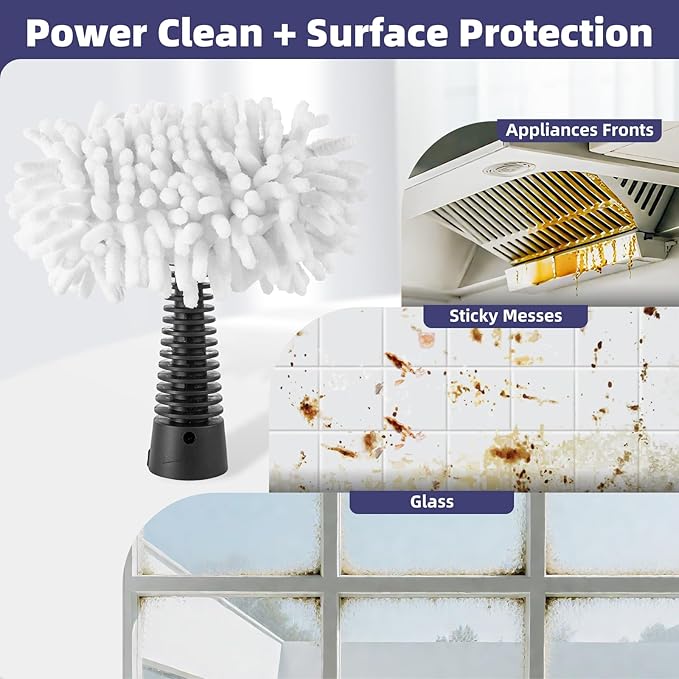 LOVECO 4 Pack Universal Steam Cleaner Accessories, Reusable Steam Shot Attachments, Steam Mop Pads, Handheld Steamer Washable Cloth - 4 Coral Cloths + Laundry Bag
