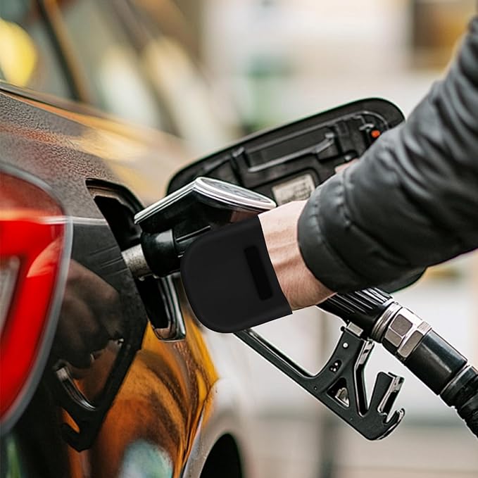 4 PCS Gas Gloves for Gasoline Pump, Protect Hands from Filthy Reusable Magnetic Gas Glove for Car