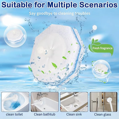40 Count Toilet Wand Refills for Clorox Toilet Wand - Upgrade Fiber Toilet Brush, 5X Cleaning Power Toilet Scrubber Refill, Disposable Toilet Brush Heads for Bathroom Cleaning, No Falling Apart