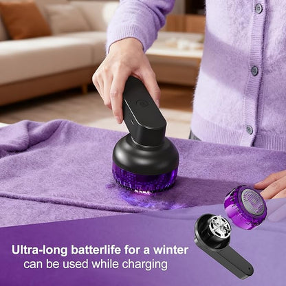 Fabric Shaver and Lint Remover, Rechargeable YOUNKKEE Electric Lint Remover, Quickly Removes Lint Without Damaging Clothes, Suitable for Clothing, Sweaters, Blankets, Sofas, and Pillows