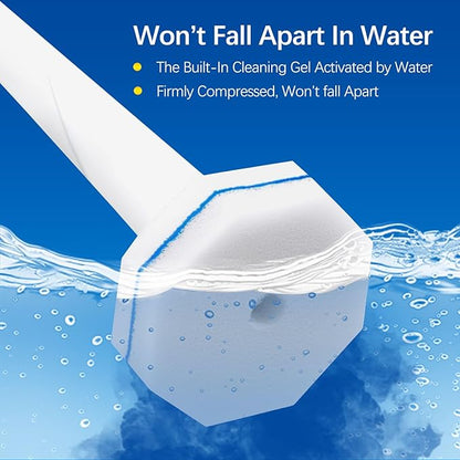 36 Count Toilet Wand Refills Compatible with Clorox Toilet Wand, Disposable Toilet Brush Heads, 5X Cleaning Power, Tear-Resistant, Fresh Scent