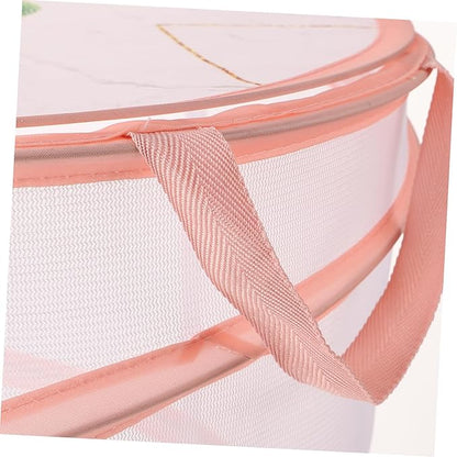 Alipis Mesh Laundry Hamper Handle Foldable Storage Basket for Clothes Toys and Household Items Lightweight Organizer for and Convenient Use
