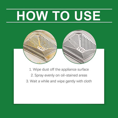 Multifunctional Kitchen Appliance Cleaner, Bonachtats Multi Function Kitchen Cleaner Spray, Remove Dirt, Gentle on Surfaces, Degreaser for Stove, Oven, Microwave & Stainless Steel (1)