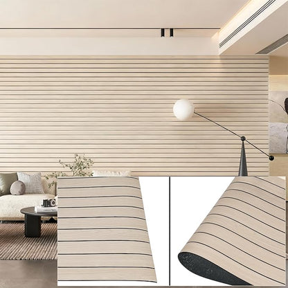 3D Wall Panels Peel and Stick – 15.74"x118" PVC Faux Wood Grain Texture, Self Adhesive Waterproof Wall Covering, DIY Accent Wall, Sofa Background Backsplash & Modern Home Decor, Covers 12.9 sq.ft
