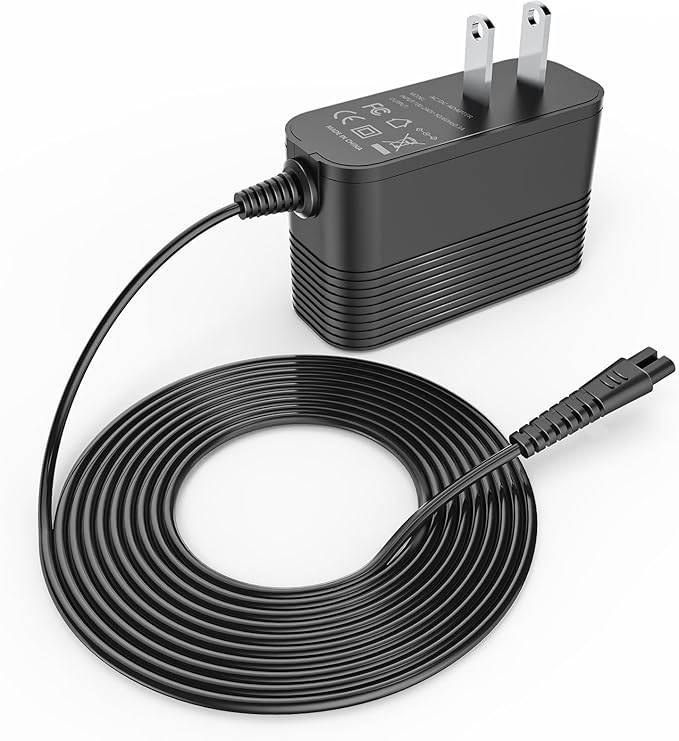 9V Charger for Electric Spin Scrubber Compatible with Homitt，LABIGO， kHelfer Electric Spin Scrubber Adapter Power Cord