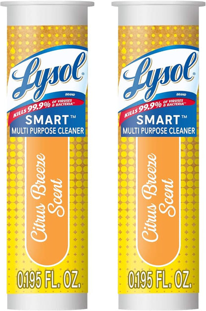 Lysol Smart Multi-Purpose Cleaner Refill Cartridge, Citrus Breeze, 0.39 Fl oz