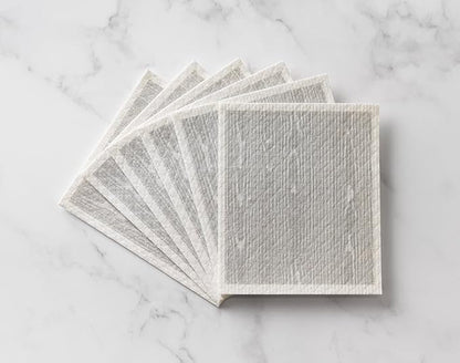 Martha Stewart Swedish Kitchen Absorbent Sponge Dish Cloths, Faux Bois, 12 Count