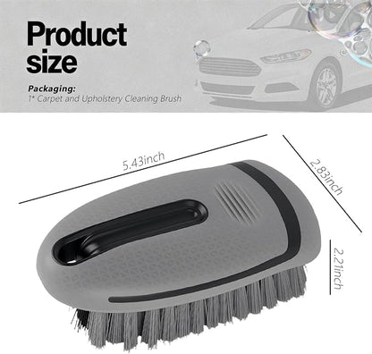2026 New Car Upholstery Brush for Cleaning,Portable Car Carpet Brush with Dense Bristle & Non-Slip Handle,Multi-Purpose Upholstery Cleaner Brushes for Cars Trucks SUVs Interior