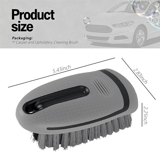 2026 New Car Upholstery Brush for Cleaning,Portable Car Carpet Brush with Dense Bristle & Non-Slip Handle,Multi-Purpose Upholstery Cleaner Brushes for Cars Trucks SUVs Interior