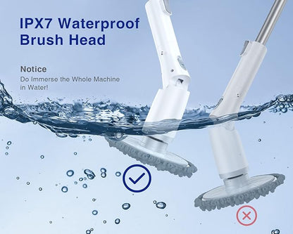LABIGO Brush Head 5 Pack, Replaceable Brush Heads for Spin Scrubber, Cordless Spin Scrubber for Bathroom Floor Car Tile