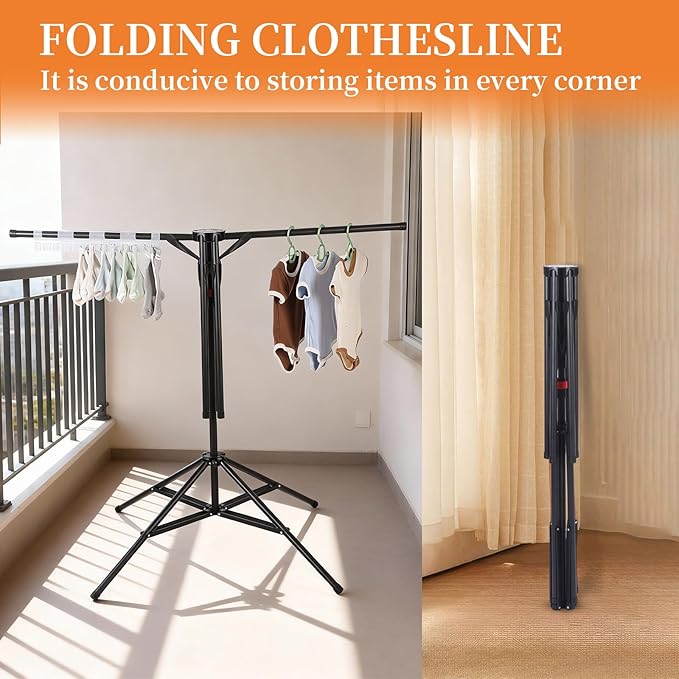 Clothes Drying Rack Foldable,Portable Drying Rack Clothing and Height-Adjustable,Space Saving Laundry Drying Rack, Floor Balcony Bedroom.