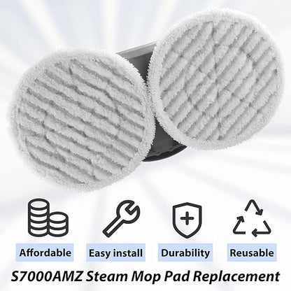 10 Pack Upgraded S8201 S8001 S7001 S7201 S7005 Mop Fit for Shark Steam Mop Replacement Pads S7000 Series, S7000 S7000AMZ S7001TGT Steam & Scrub All-in-One Scrubbing Mop for Model XKITP7000