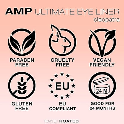 Kandi Koated Amp Eyeliner Pencil [Cleopatra] Metallic Eyeliner Pencil | Water-Resistant Colored Eye Pencil | Paraben-Free, Cruelty-Free | Beauty & Makeup