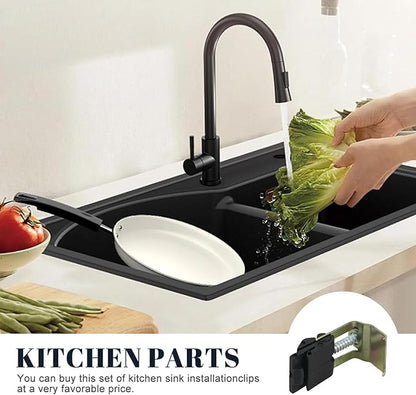 Practical Sink Attachment Clips Sink Mounting Bracket Sink Installation Repair Fasteners For Kitchen & Bathroom Use