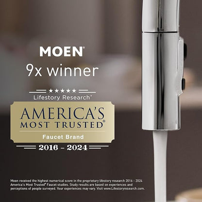 Moen AS-4201-BLS Garbage Disposal Air Switch Coordinating Decorative Button, Decorative Button Only, Housing Required, Black Stainless