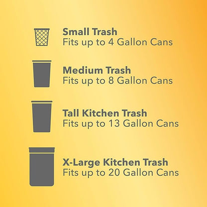 Glad Tall Kitchen Trash Bags 13 Gallon, Gain Original Garbage Bags, Odorshield with Drawstring, 34 Count