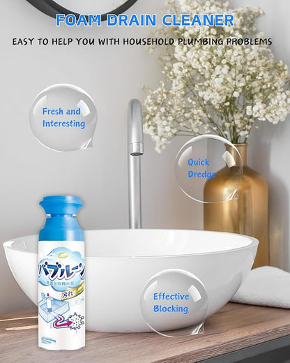 Foaming Powerful Drain Cleaner, 2PACK Sink Drain Cleaner, The Ultimate Solution for Clogged Drains
