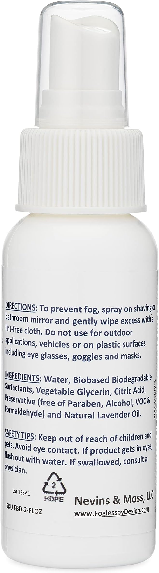 Bathroom Mirror Anti-Fog Spray