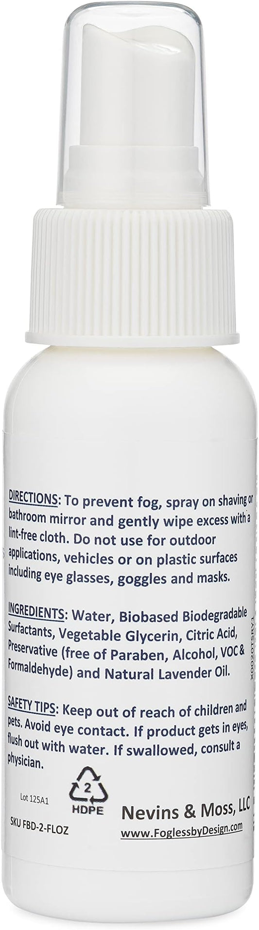 Bathroom Mirror Anti-Fog Spray