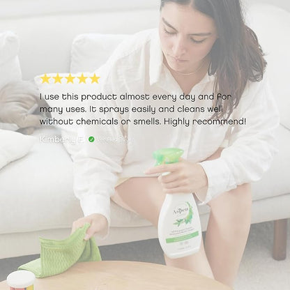 AspenClean | All-Purpose Spray Cleaner | Streak-Free Multi-Surface Cleaner with Essential Oils | Non - Toxic | 100% Natural | EWG Verified | Pack of 2