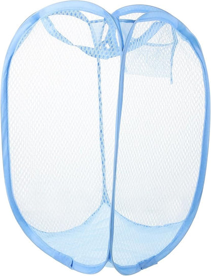 VICASKY Foldable Laundry Basket with Wire Frame Lightweight Mesh Hamper for Clothes and Storage College Dorm Organizer Random Color Random Color