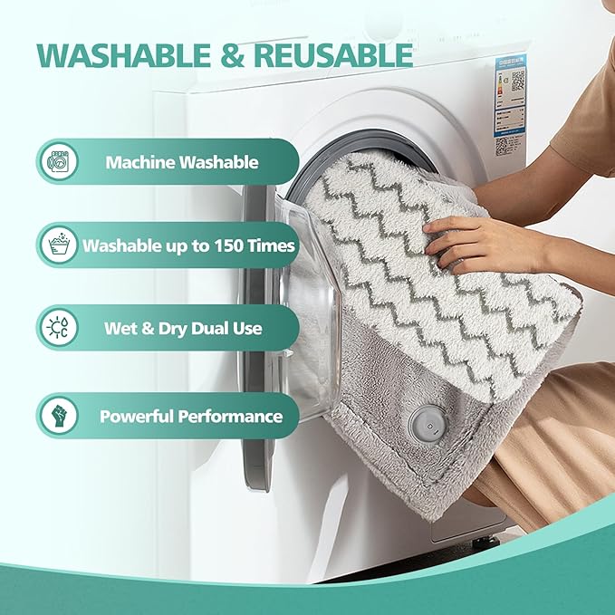 8 Pack Steam Mop Replacement Pads Compatible with Shark S1000 S1000A S1000C S1000WM S1001C S2001, Washable Replacement Steamer Mop Pads