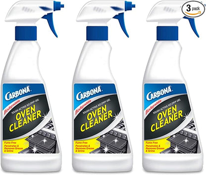 Carbona Oven Cleaner | Grease & Stain Fighting Formula | Odor Free | 16.8 Fl Oz Each, 3 Pack