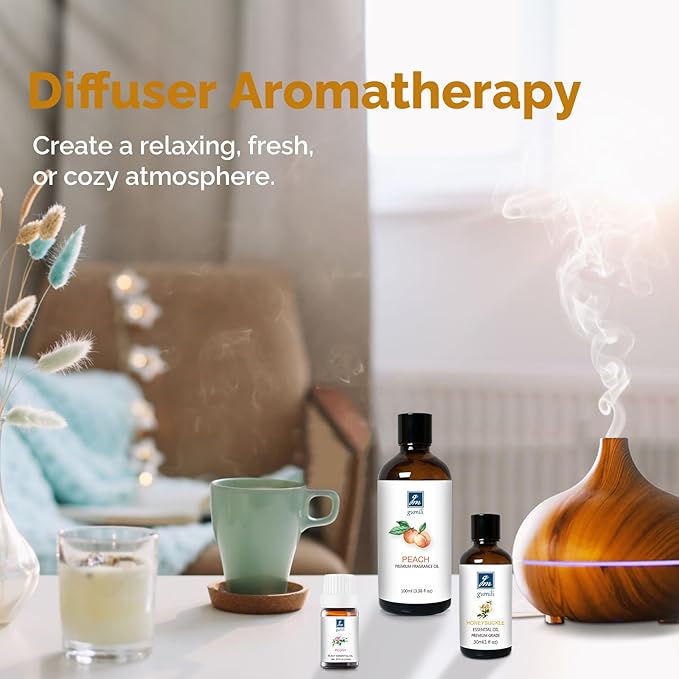 GM Gumili Vanilla Essential Oil 200ML, Natural Vanilla Oil Scented Oils for Aromatherapy & Diffuser-100ML(Pack of 2)